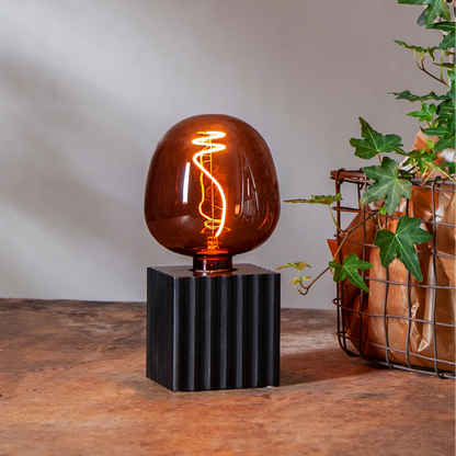 LED-Lampe ''Cognac Apple'', E27, 1800K, 1W, 80 Ra, 40lm, ca. 12,5x17cm
