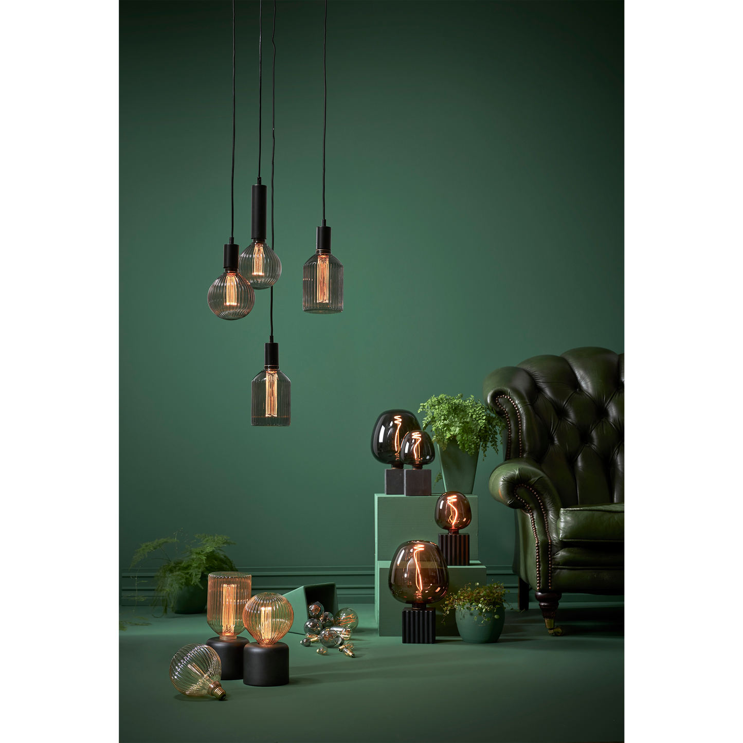 LED-Lampe ''Cognac Apple'', E27, 1800K, 1W, 80 Ra, 40lm, ca. 12,5x17cm