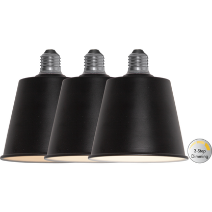 LED-Lampe ''Dream'', Metall, schwarz, step-dimmbar, E27, 3000K, 210lm, 3,5W