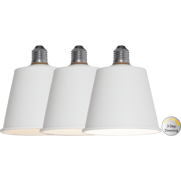 LED-Lampe ''Dream'', Metall, weiß, step-dimmbar, E27, 3000K, 210lm, 3,5W