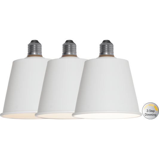 LED-Lampe ''Dream'', Metall, weiß, step-dimmbar, E27, 3000K, 210lm, 3,5W