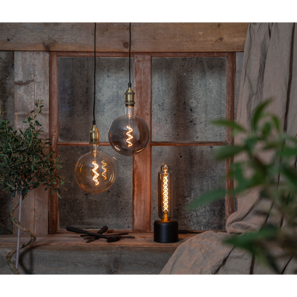 LED-Lampe ''Industrial Vintage'', E27, 2100K, Amber, 130lm,20x26,2cm, 2,8W,dimmbar