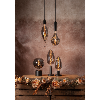 LED-Lampe ''Industrial Vintage'', E27, 2200K, Rauchglas, 55lm, 2,6W, dimmbar