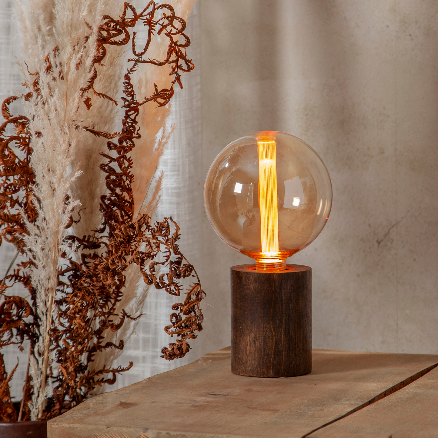 LED-Lampe ''Soft Glow'', E27, 1700K, 80 Ra, 45lm, 12,5x16,4cm, 2W, Amber