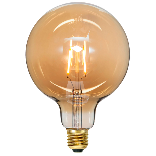 LED-Lampe ''Vintage Gold'', E27, 0,75W,  2000K, 80lm, 12x17,8cm, Amber