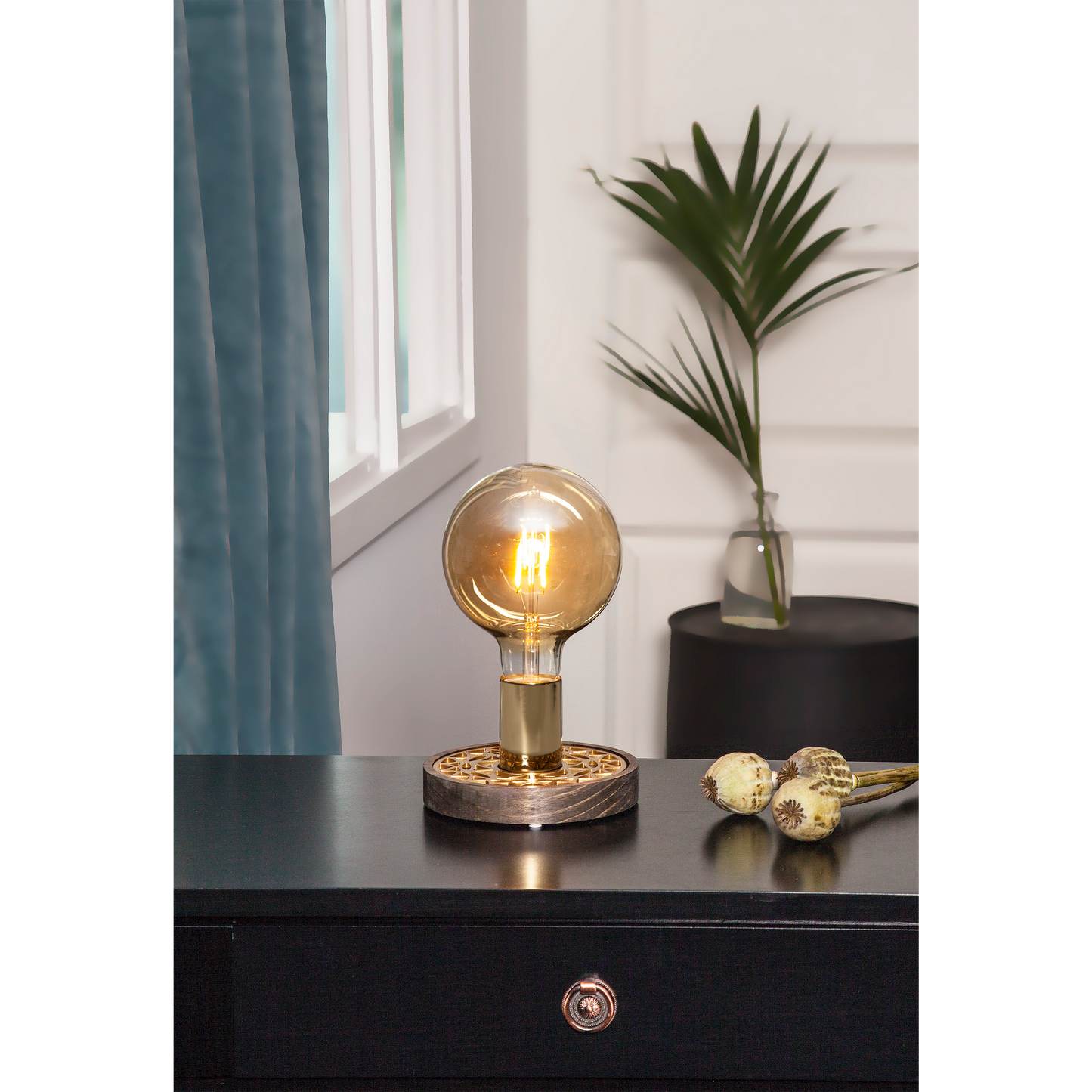 LED-Lampe ''Vintage Gold'', E27, 0,75W,  2000K, 80lm, 12x17,8cm, Amber