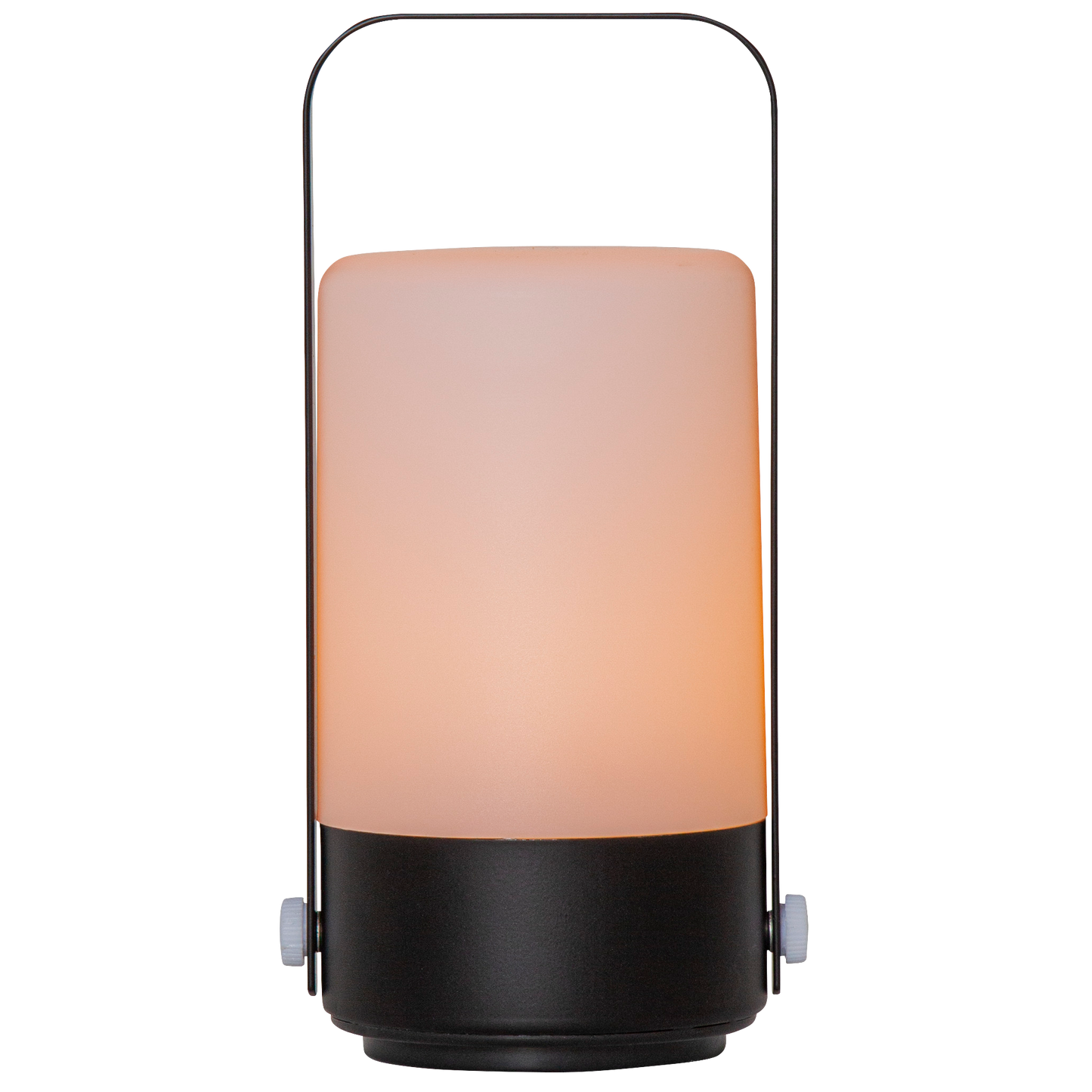 LED-Laterne ''Flame Lantern'', schwarz, 10x19cm, Batteriebetrieben, Timer