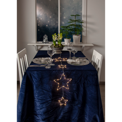 LED-Lichterkette ''Dew Drop Stars'', 2x Stern 20cm, 2x Stern 10cm, Batterie, Timer