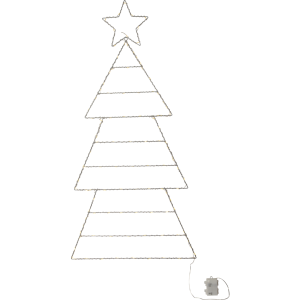 LED-Silhouette ''Folde'', Tannenbaum, 120cm, batteriebetrieben, klappbar
