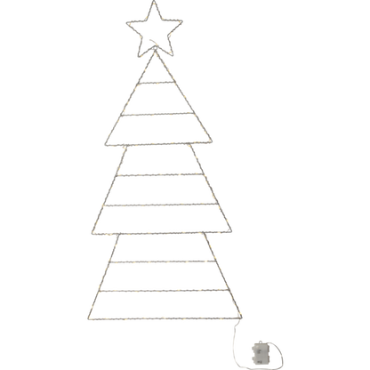 LED-Silhouette ''Folde'', Tannenbaum, 120cm, batteriebetrieben, klappbar