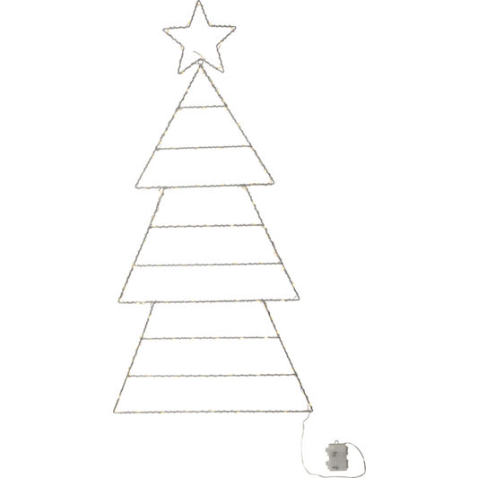 LED-Silhouette ''Folde'', Tannenbaum, 120cm, batteriebetrieben, klappbar
