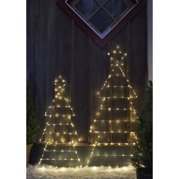 LED-Silhouette ''Folde'', Tannenbaum, 120cm, batteriebetrieben, klappbar