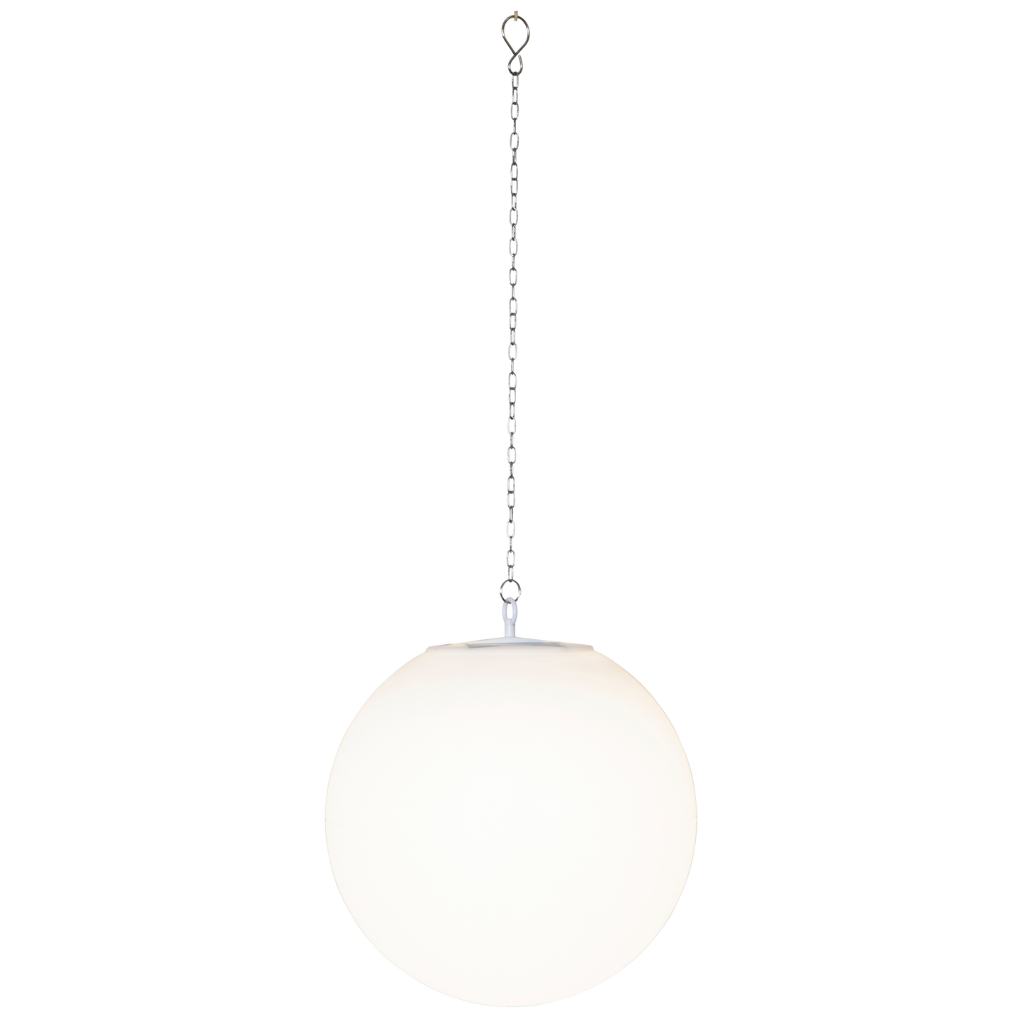 LED-Solar-Kugel ''Globy'', weiß, 30x29cm, Kette zum aufhängen, Solarpanele, Akku