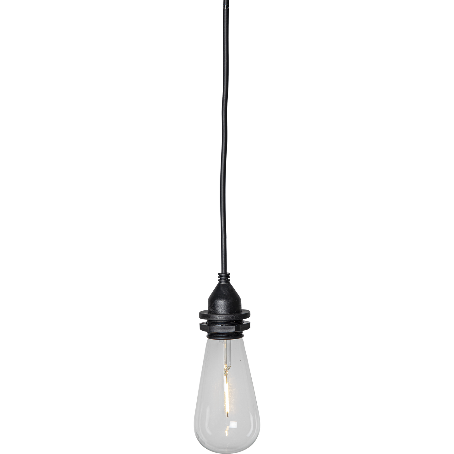 LED-Solar-Lampe ''Cord Set'', schwarz, Kunstoff/Glas, zum Clippen, inkl. Akku