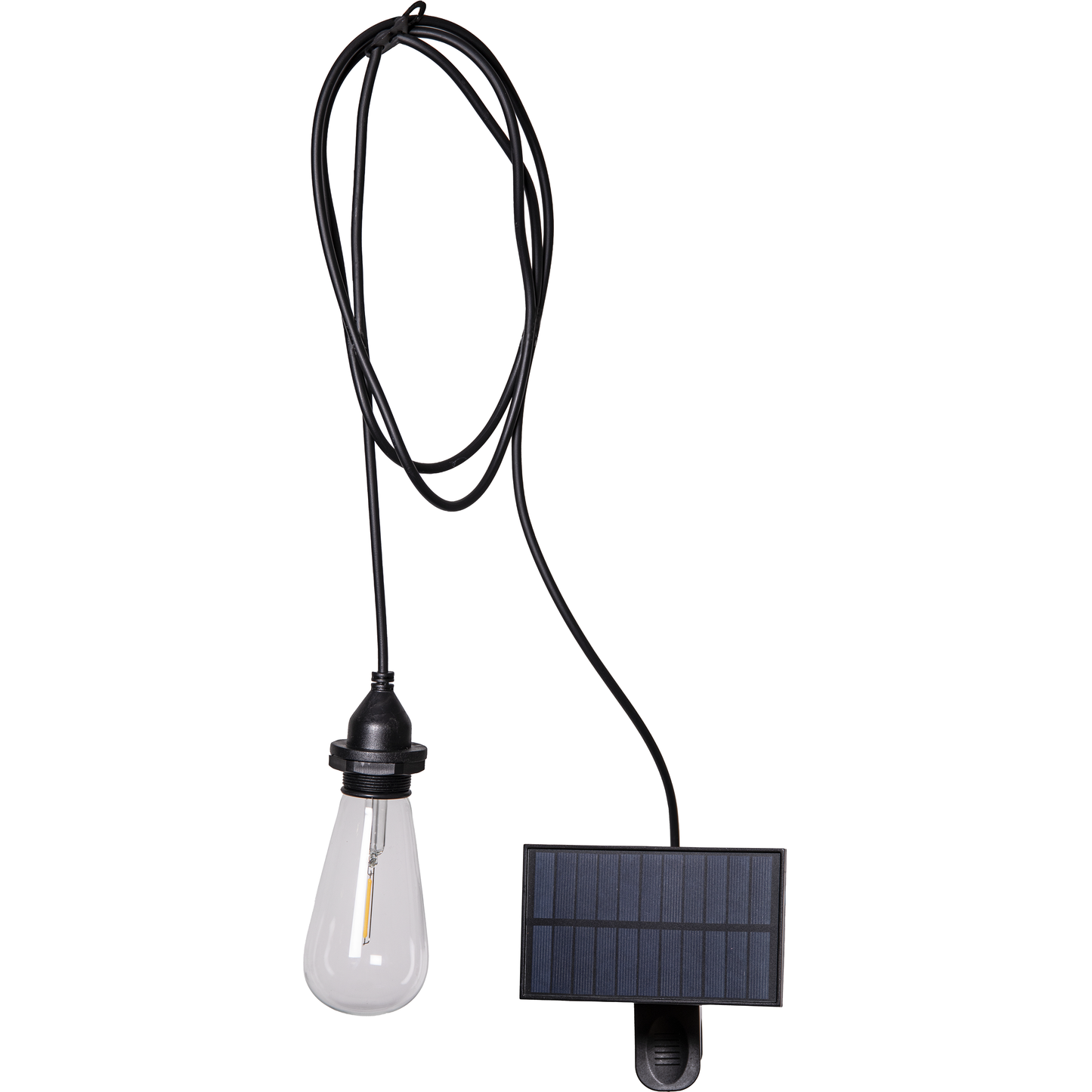LED-Solar-Lampe ''Cord Set'', schwarz, Kunstoff/Glas, zum Clippen, inkl. Akku