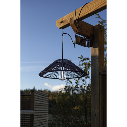 LED-Solar-Lampe ''Cord Set'', schwarz, Kunstoff/Glas, zum Clippen, inkl. Akku