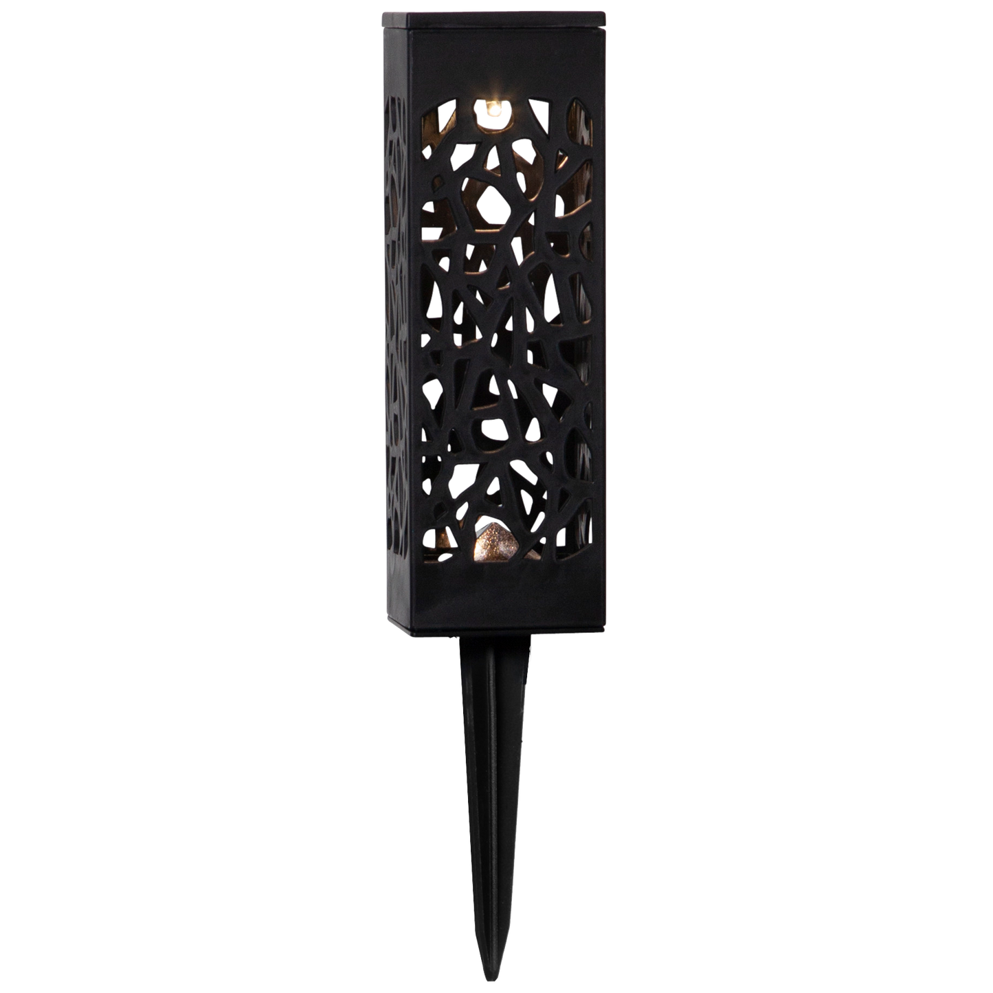 LED-Solar-Laterne ''Izola'', 2er-Set, schwarz, warmweiß, 6x18cm, Akku, outdoor