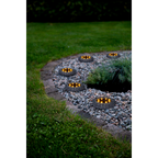 LED-Solar-Rasenleuchte ''Lawnlight'', 2er-Set, grau, outdoor, Akku,mit Erdspieß
