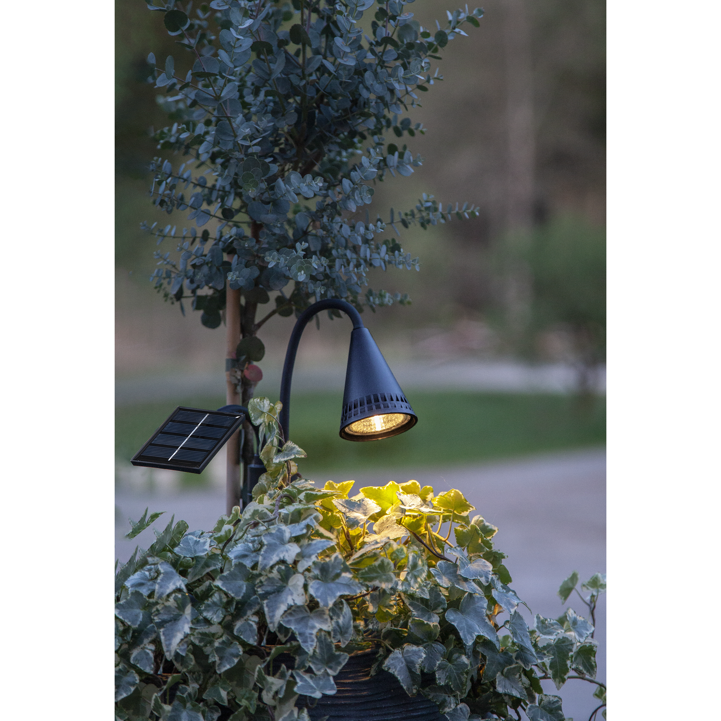 LED-Solar-Spot ''Powerspot'', biegsam, schwarz, Kunstoff, Erdspieß, inkl. Akku