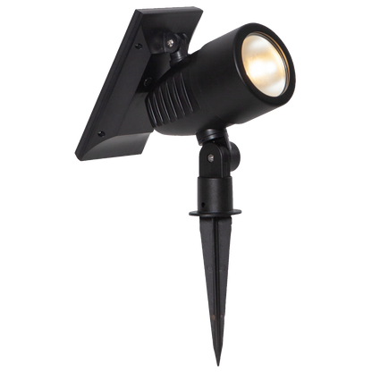 LED-Solar-Spotlight ''Powerspot'', schwarz, 9,5x21cm, Akku, outdoor, mit Erdspieß