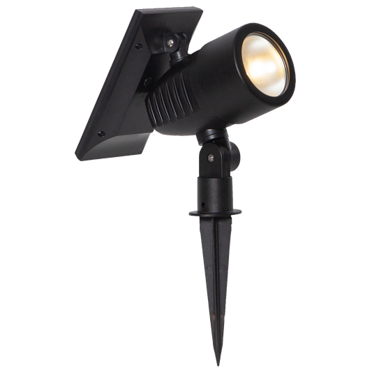 LED-Solar-Spotlight ''Powerspot'', schwarz, 9,5x21cm, Akku, outdoor, mit Erdspieß
