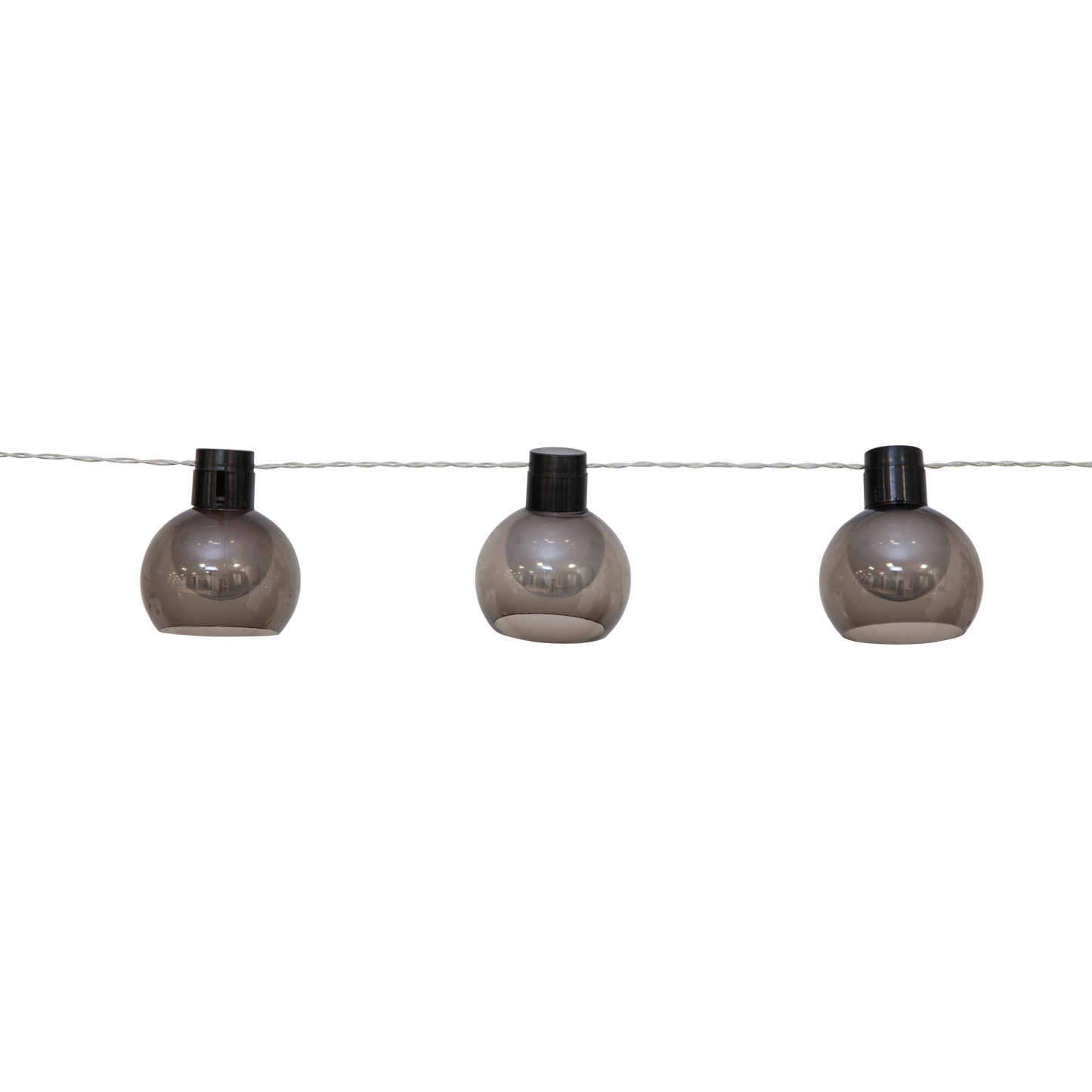 LED- Solarkette ''Smoky'', 10-tlg, klar, 70x8cm, 2m Kabel, Solarbetrieben, outdoor