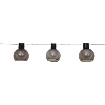 LED- Solarkette ''Smoky'', 10-tlg, klar, 70x8cm, 2m Kabel, Solarbetrieben, outdoor