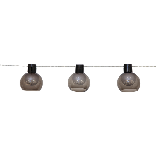 LED- Solarkette ''Smoky'', 10-tlg, klar, 70x8cm, 2m Kabel, Solarbetrieben, outdoor
