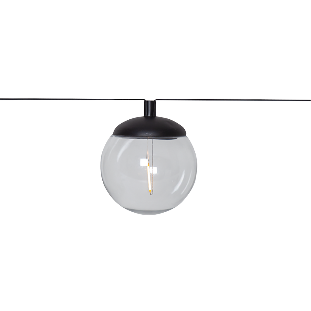 LED-Solarlichterkette ''Globe'' 8-teilig, 170cm Kabel, solarbetrieben, warmweiß