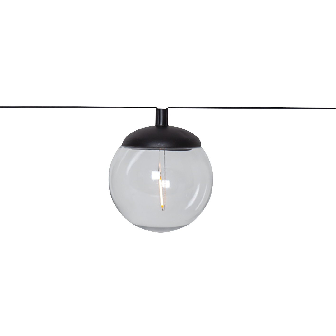 LED-Solarlichterkette ''Globe'' 8-teilig, 170cm Kabel, solarbetrieben, warmweiß