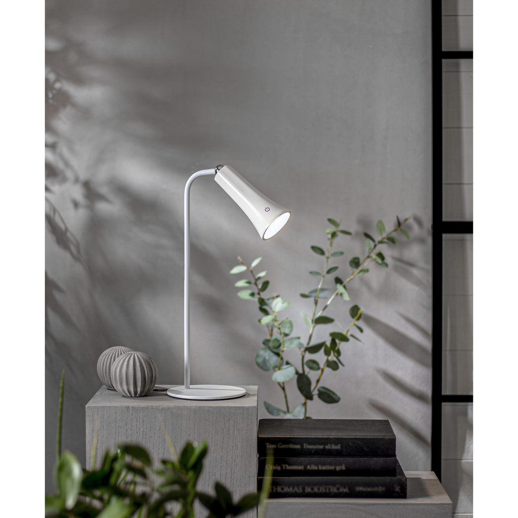 LED-Tischleuchte ''Functional'', weiß, Metall, dimmbar, Standfuß