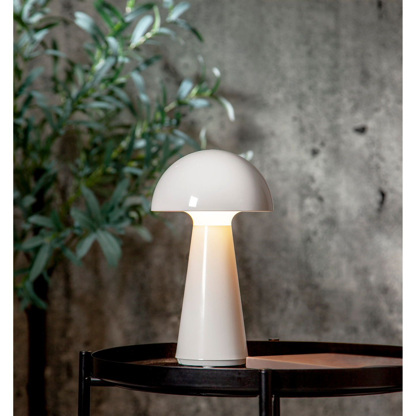 LED-Tischleuchte ''Mushroom'', 16x28cm, weiß, Akku, Ladekabel, outdoor
