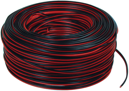Valueline Lautsprecherkabel auf Rolle 2x 0.35 mm² 100 m Schwarz/Rot