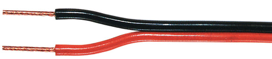 Valueline Lautsprecherkabel auf Rolle 2x 0.50 mm² 100 m Schwarz/Rot