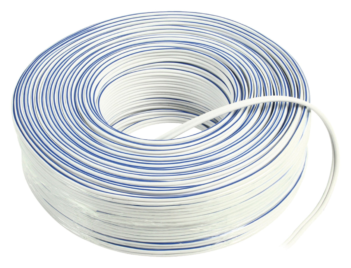 Valueline Lautsprecherkabel auf Rolle 2x 1.50 mm² 100 m Weiss