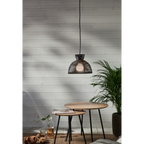 Lampenschirm ''Runde'', schwarz, E27, 26x20cm, Outdoor