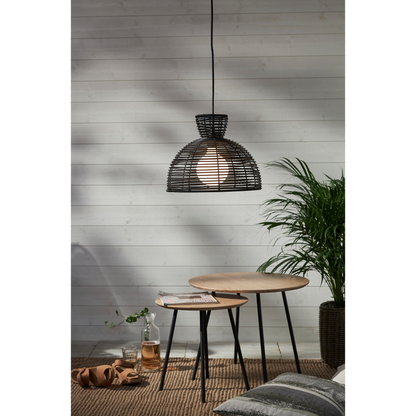 Lampenschirm ''Runde'', schwarz, E27, 37,5x29cm, Outdoor