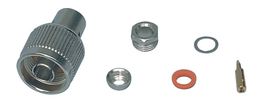 Valueline Stecker N Male Metall Silber