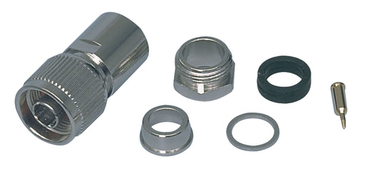 Valueline Stecker N Male Metall Silber