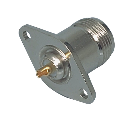 Valueline Stecker N Female Metall Silber