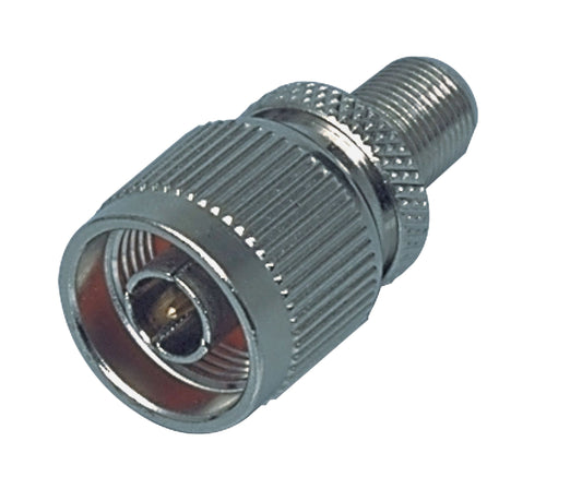 Valueline Antennenadapter N-Stecker - F female Silber