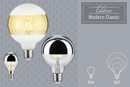 Paulmann Modern Classic Edition Standard 230V LED Tropfen 470lm 4,5W 2700K dimmbar Kopfspiegel Schwarz matt
