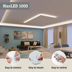Paulmann MaxLED 1000 LED Strip Full-Line COB Basisset 3m   25,5W 1200lm/m 673 LEDs/m Tunable White 50VA