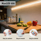 Paulmann MaxLED 500 LED Strip Warmweiß Basisset 5m   17W 550lm/m 64 LEDs/m 2700K 30VA