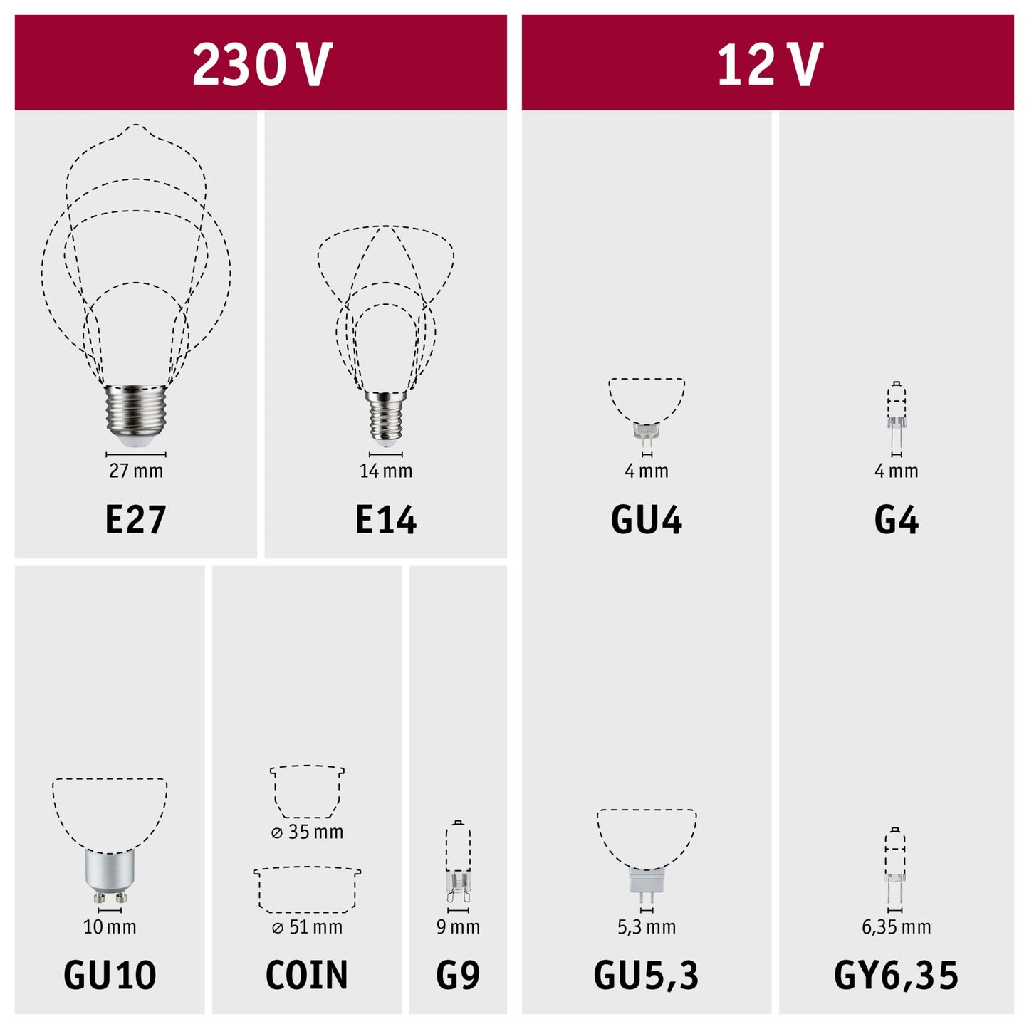 Paulmann Standard 12V LED Reflektor 345lm 4,2W 2700K  Silber