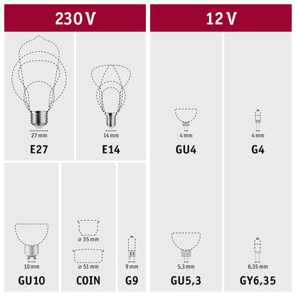 Paulmann Standard 12V LED Reflektor 345lm 4,2W 2700K  Silber