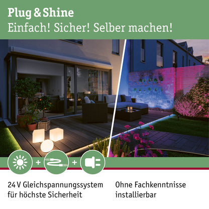 Paulmann Plug & Shine Power Supply IP67 W 230/24V Anthrazit