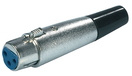 Valueline Stecker XLR 3-Pin Female Metall Silber