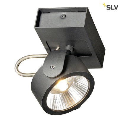 SLV KALU LED 1 Wand- und Deckenleuchte, schwarz, 3000K, 24°