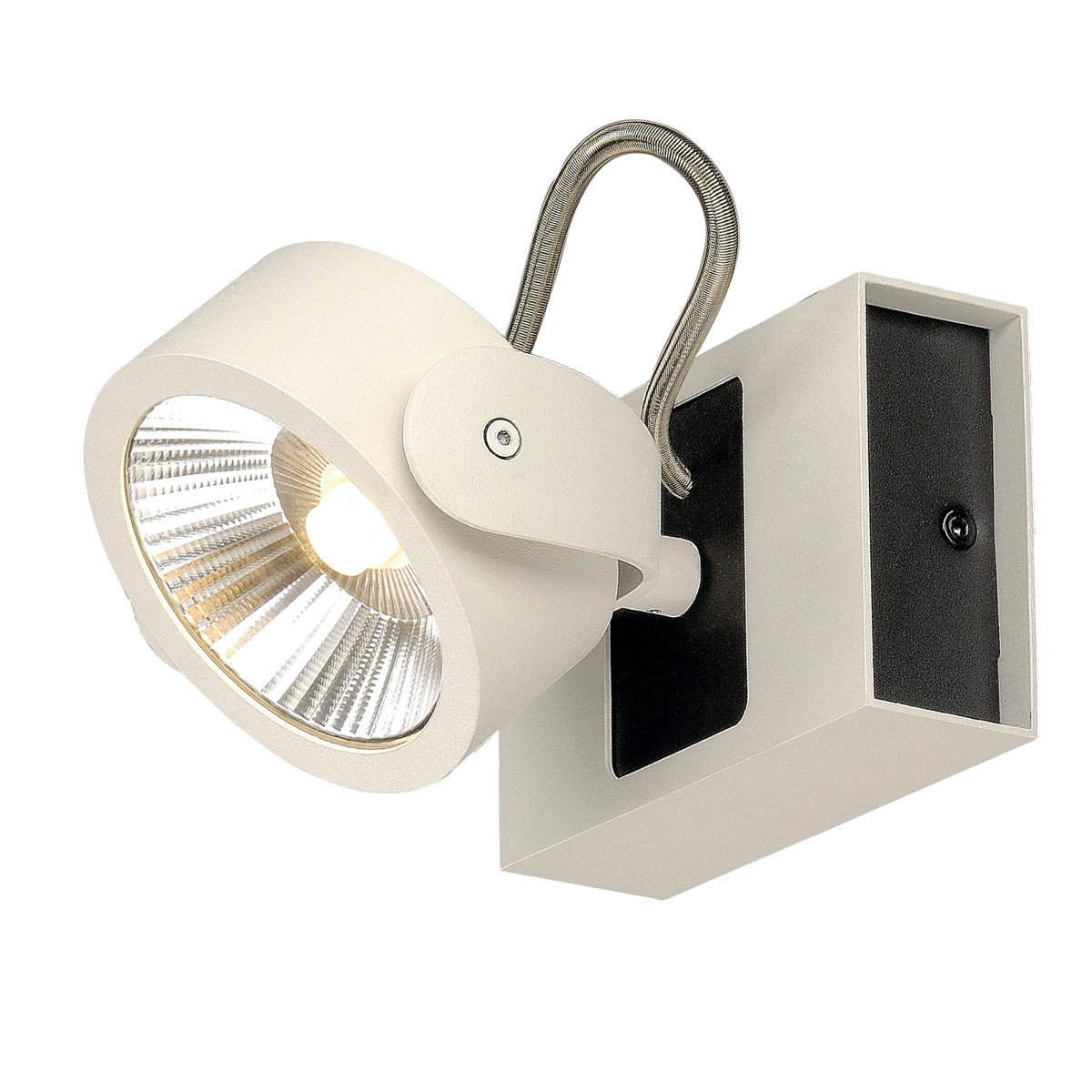 SLV KALU LED 1 Wand- und Deckenleuchte, weiss/schwarz, 3000K, 24°